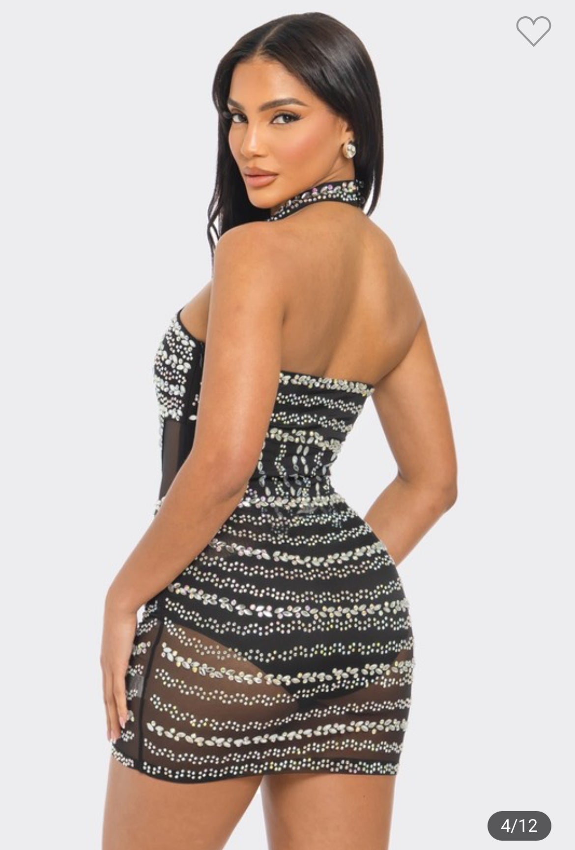 One night Rhinestones dress